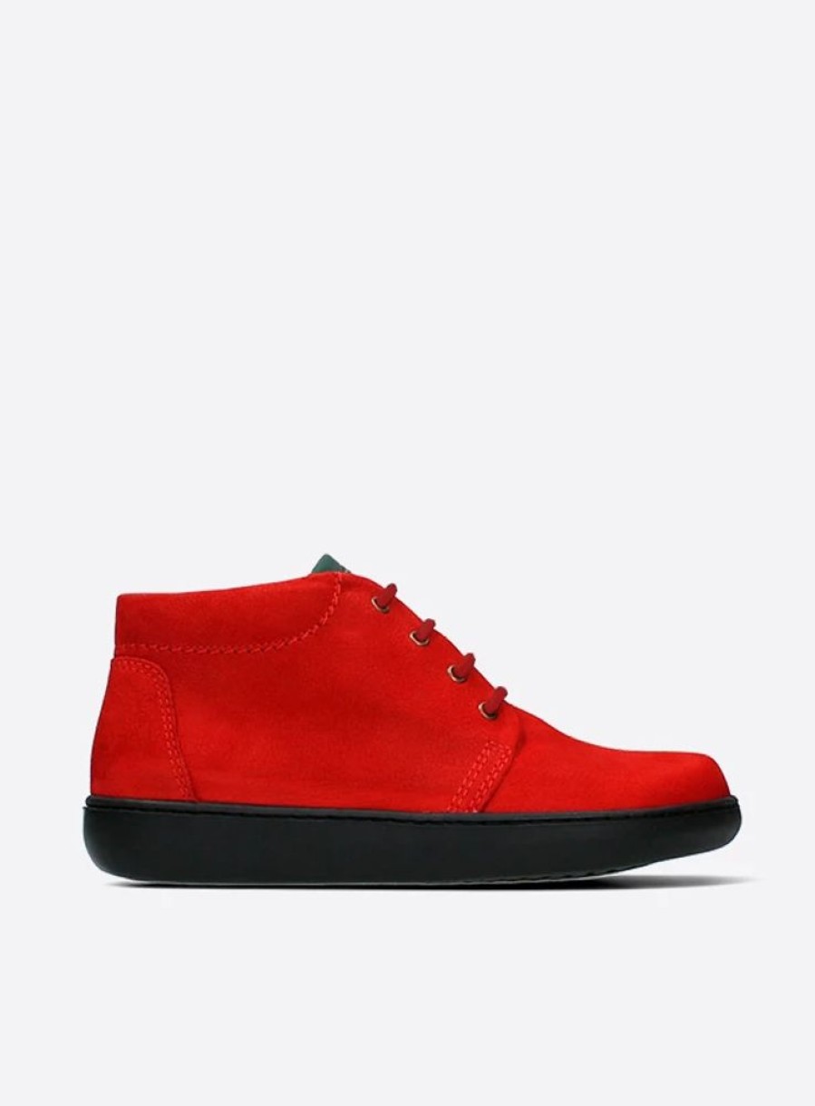 Dames Wolky | Kansas Lady Xw Donkerrood Nubuck