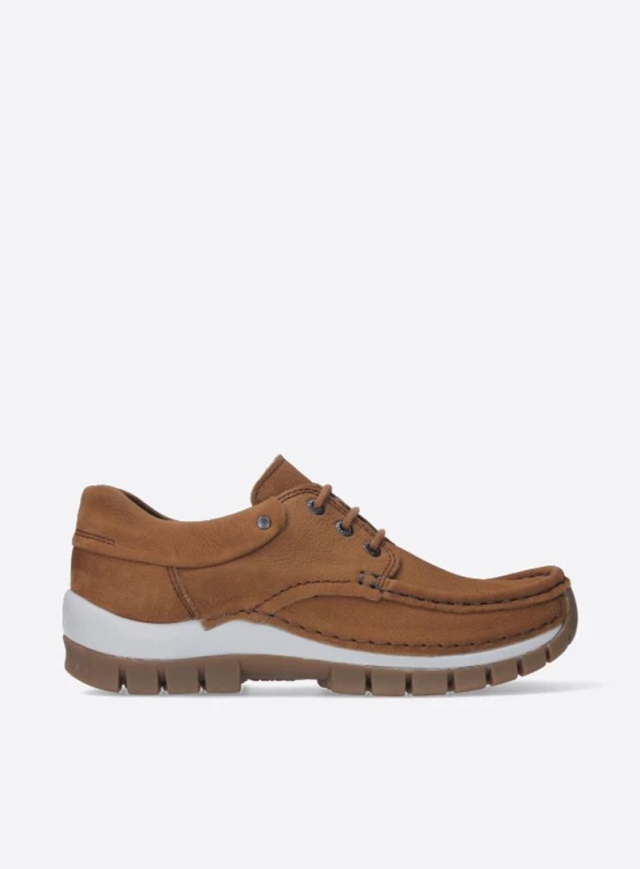 Dames Wolky | Fly Cognac Nubuck