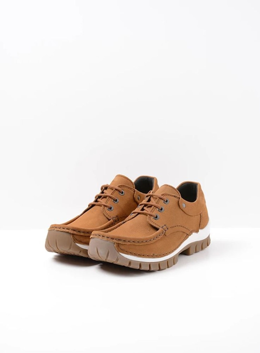 Dames Wolky | Fly Cognac Nubuck