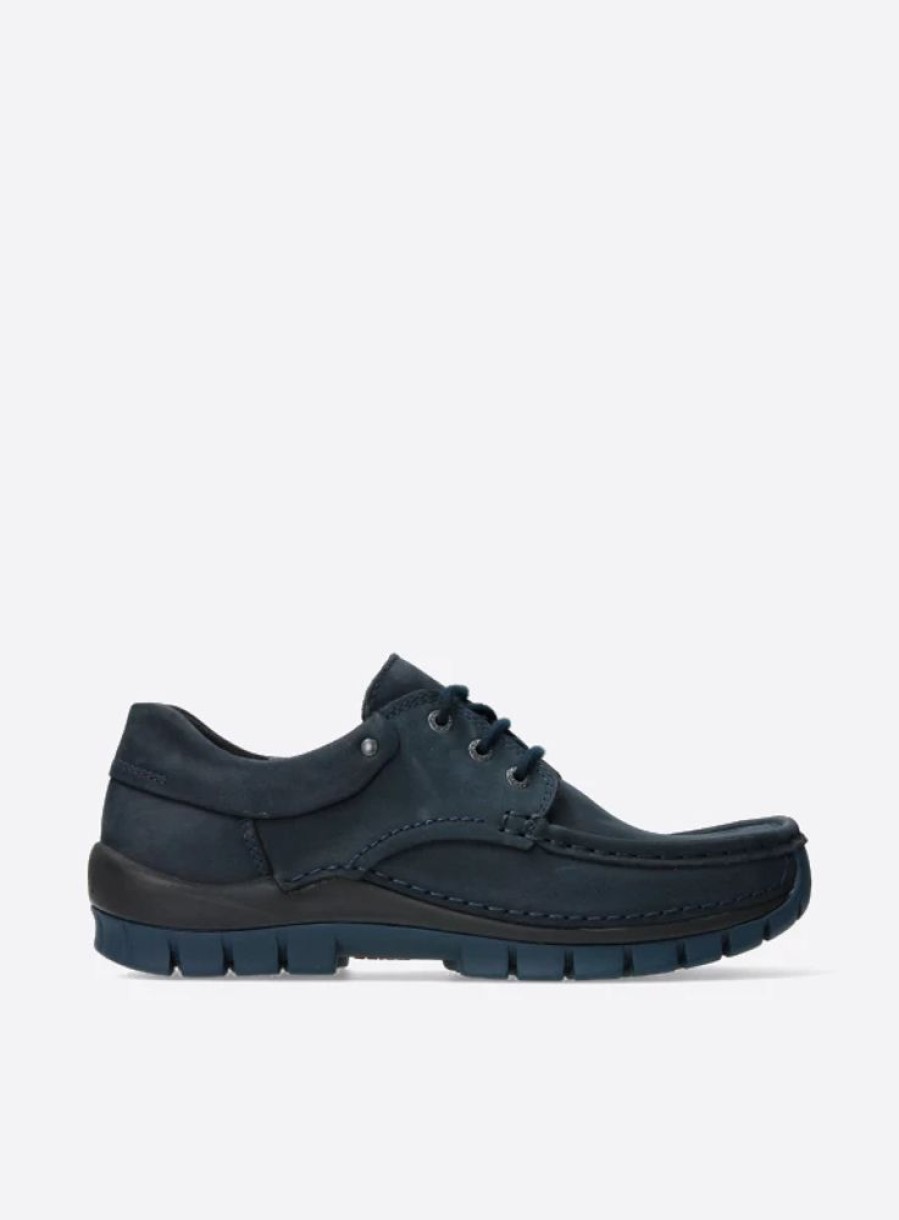 Heren Wolky | Fly Men Blauw Nubuck