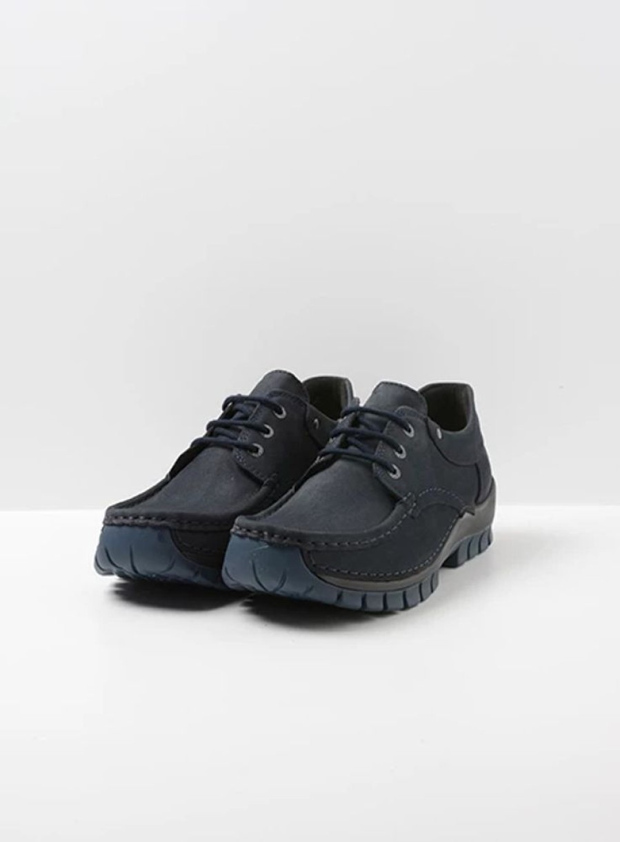 Heren Wolky | Fly Men Blauw Nubuck