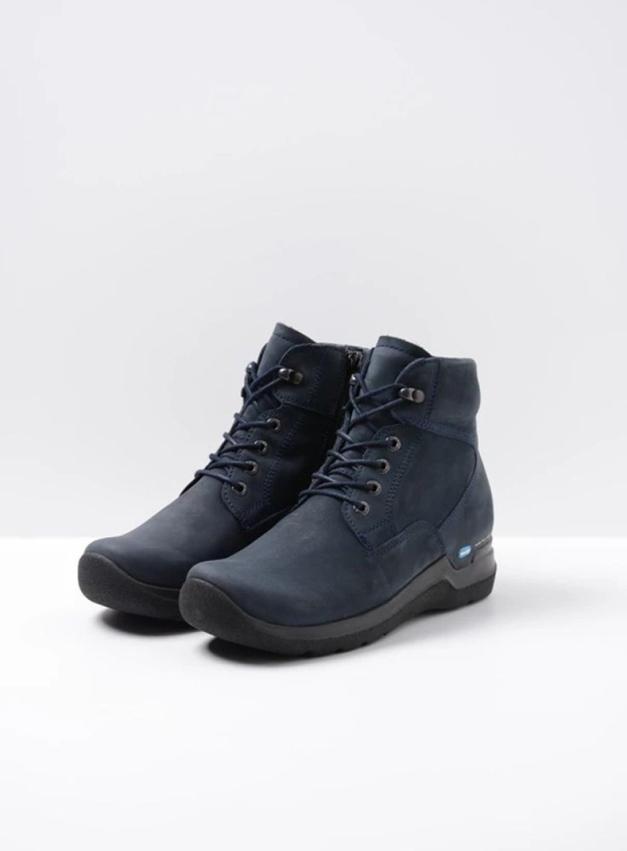 Dames Wolky | Whynot Hv Blauw Nubuck