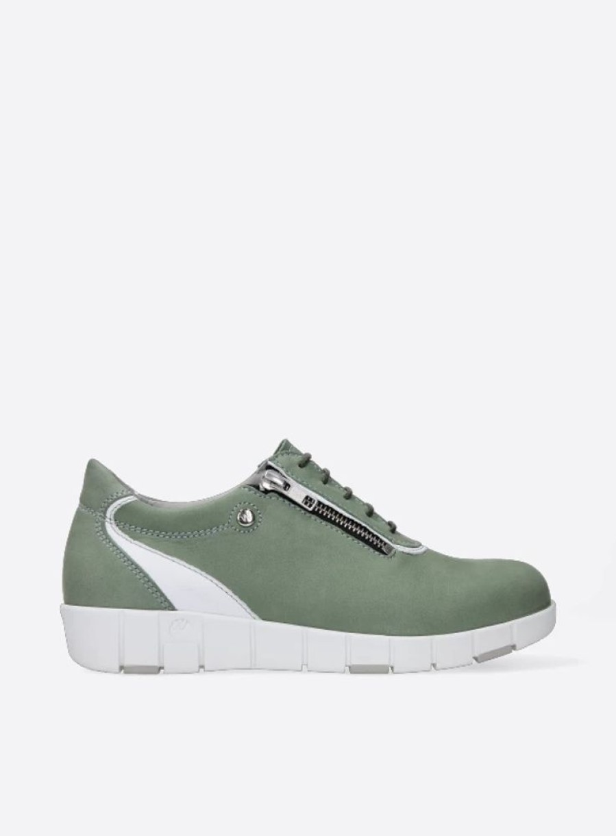 Dames Wolky | Etosha Hv Lichtgroen Nubuck