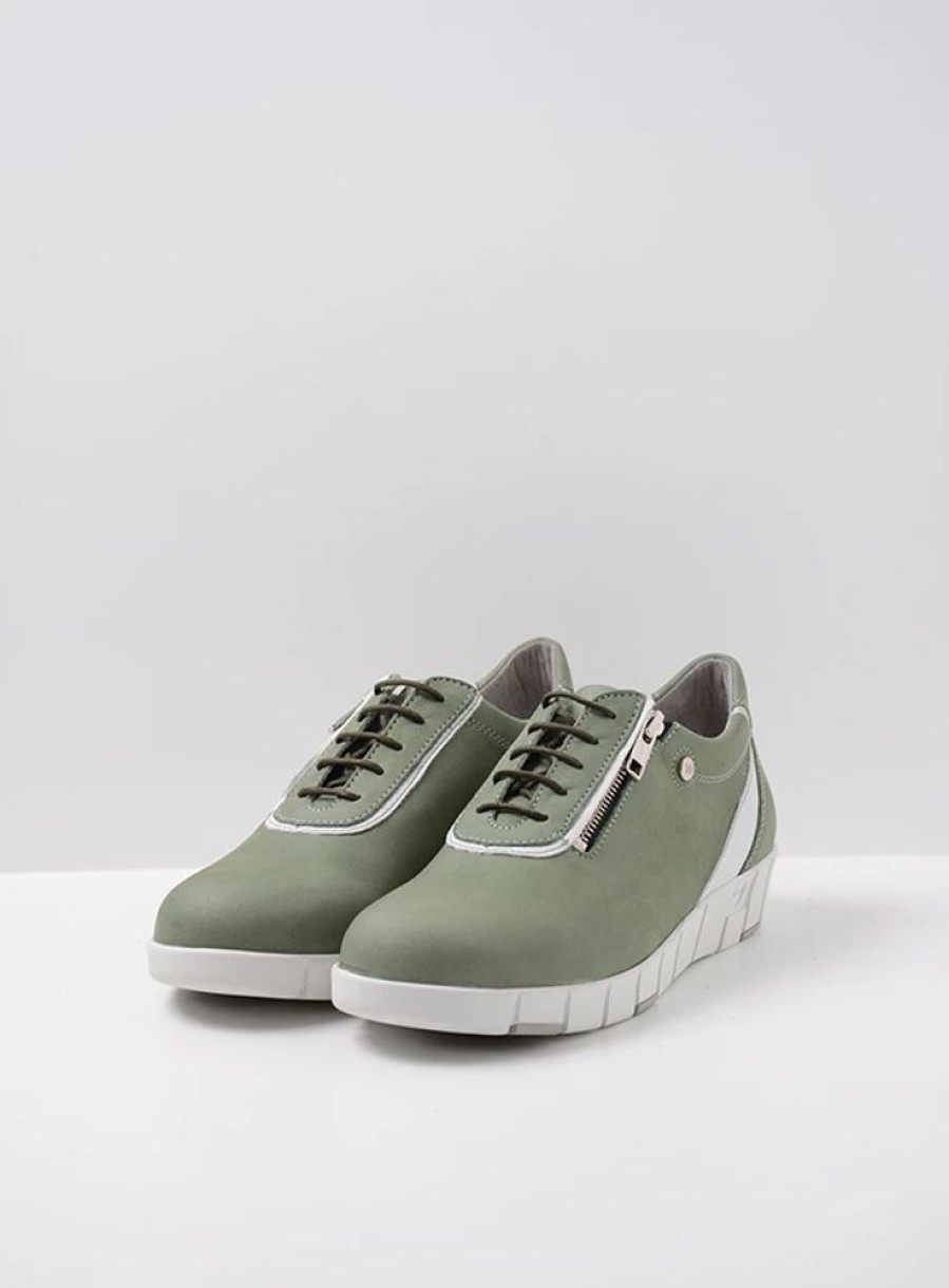 Dames Wolky | Etosha Hv Lichtgroen Nubuck