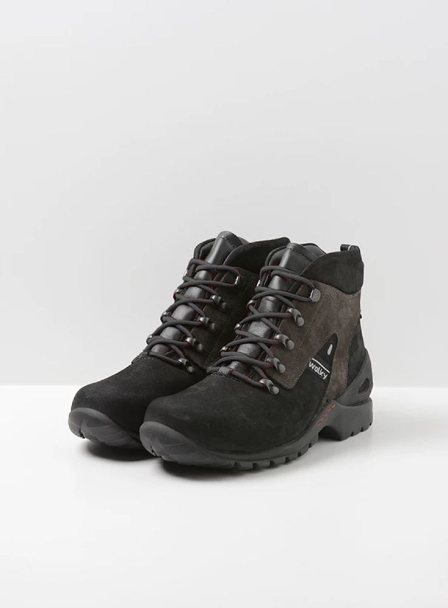 Dames Wolky | Traction Wp Zwart Nubuck