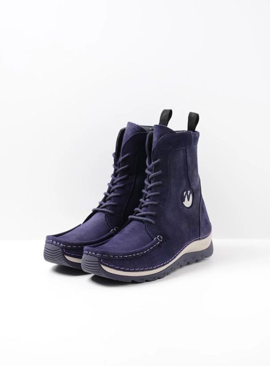 Dames Wolky | Ocean Paars Nubuck