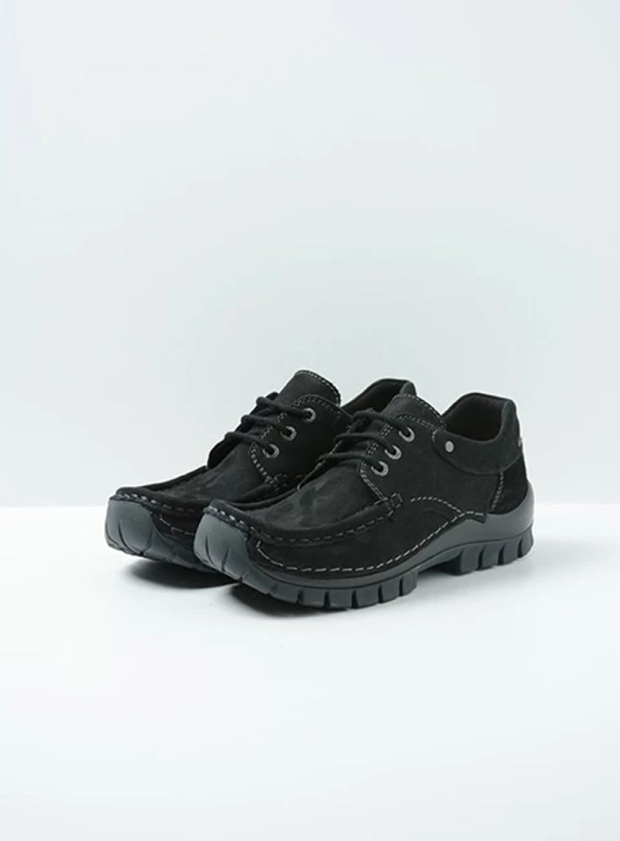 Dames Wolky | Fly Zwart Nubuck