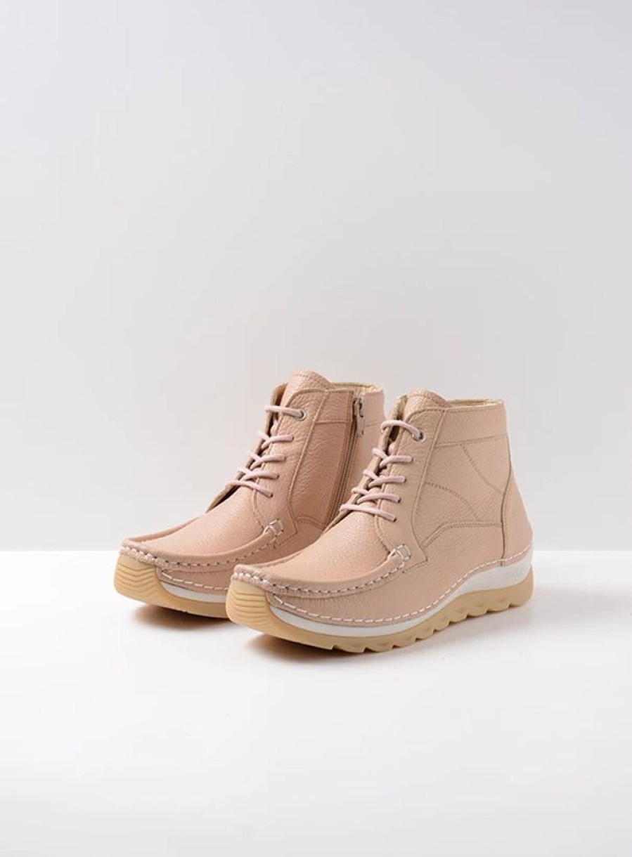 Dames Wolky | Salado Lichtbeige Leer