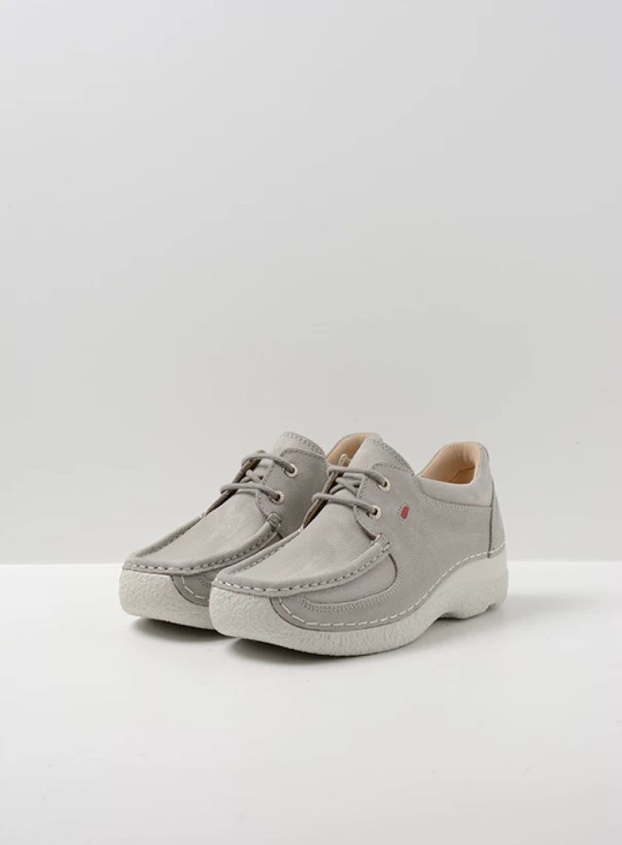 Dames Wolky | Roll Shoe Lichtgrijs Nubuck