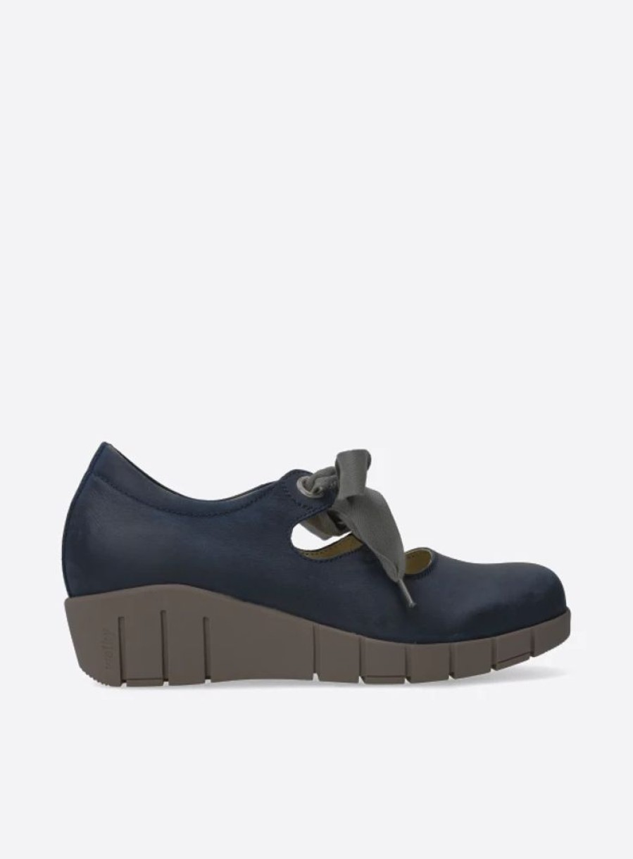 Dames Wolky | Boston Blauw Zomer Nubuck