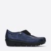 Dames Wolky | Cursa Marineblauw Metallic Nubuck