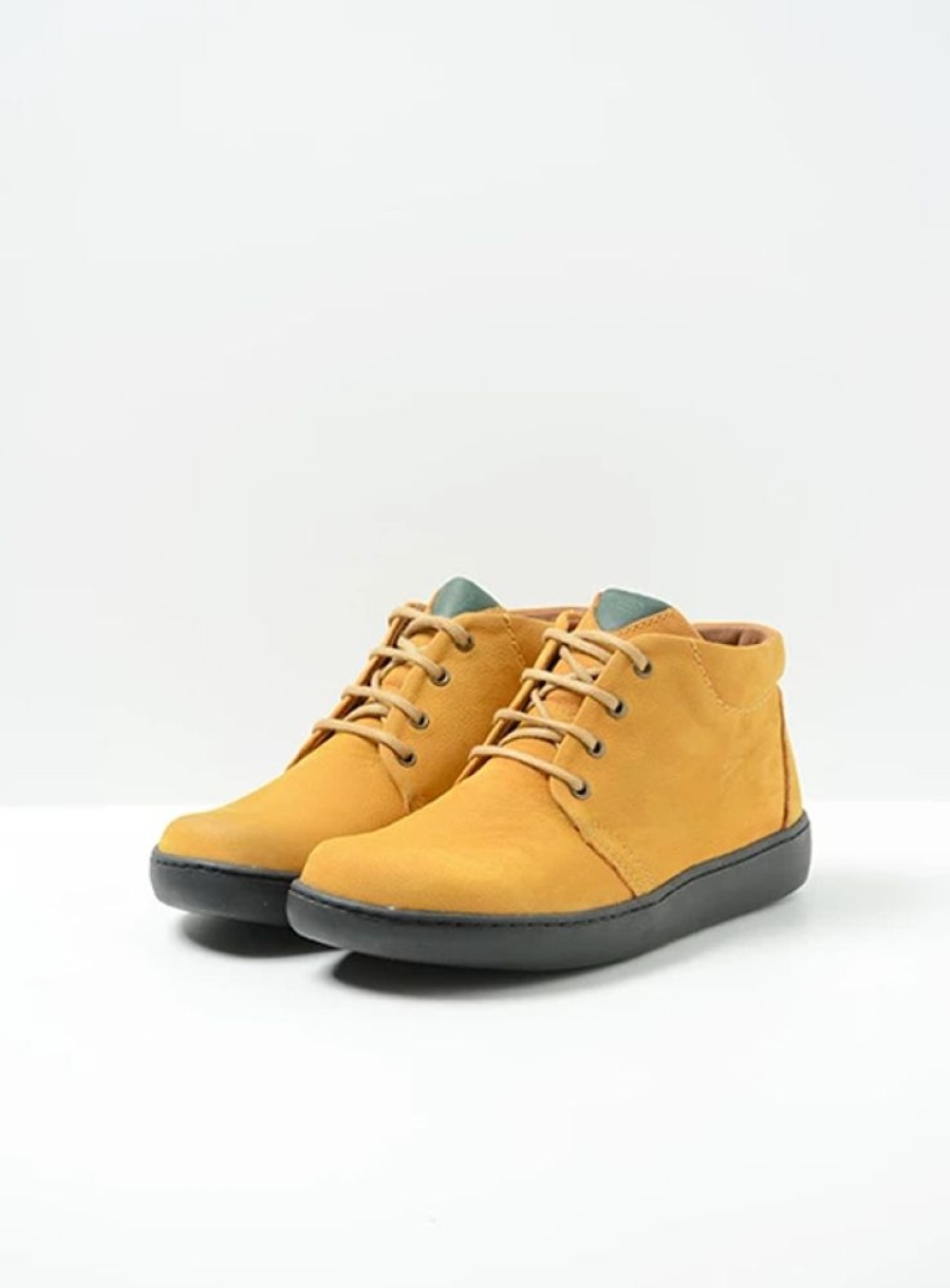 Dames Wolky | Kansas Lady Xw Donker Oker Nubuck