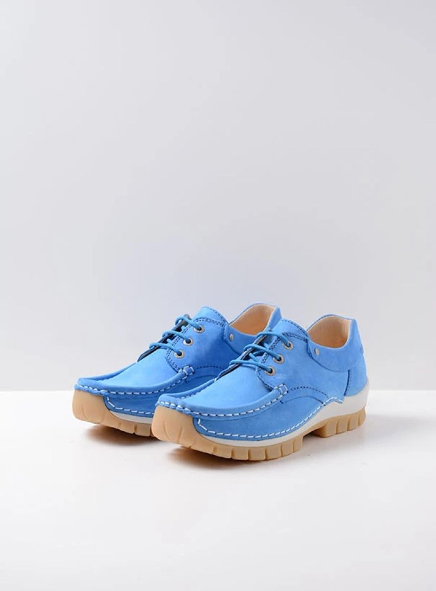 Dames Wolky | Fly Summer Hemelsblauw Nubuck