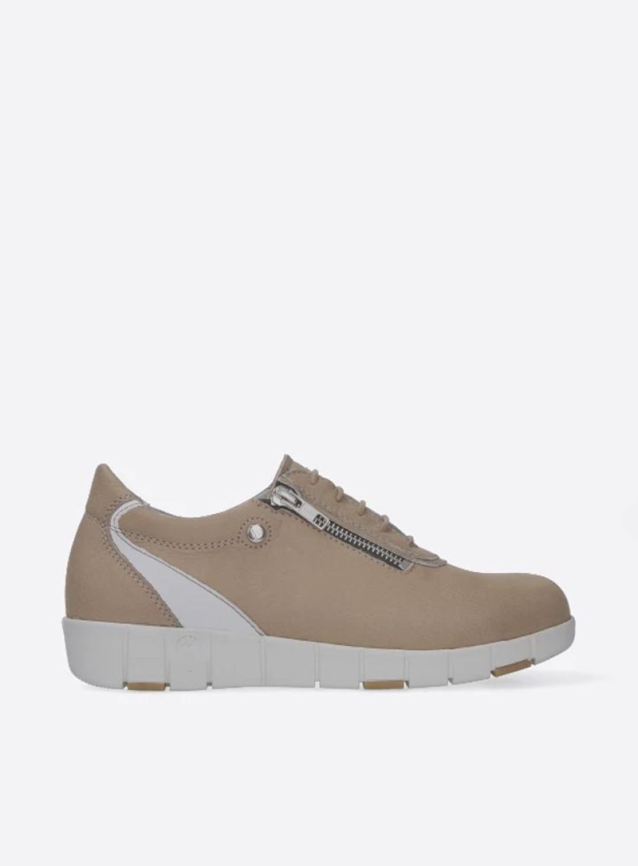 Dames Wolky | Etosha Hv Beige/Wit Nubuck