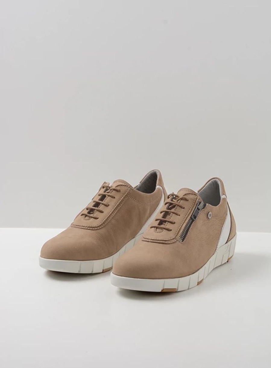 Dames Wolky | Etosha Hv Beige/Wit Nubuck