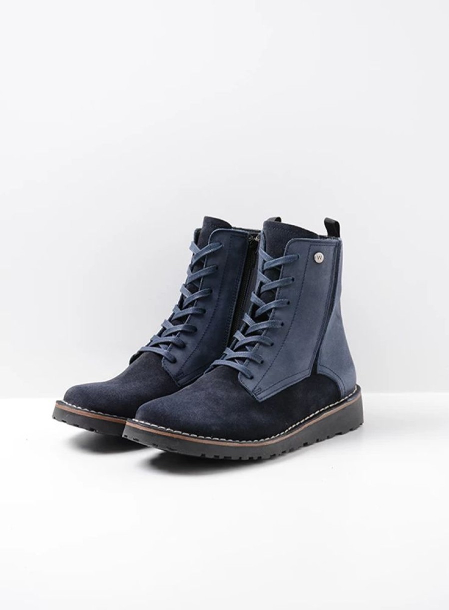 Dames Wolky | Wagga Wagga Blauw Suede