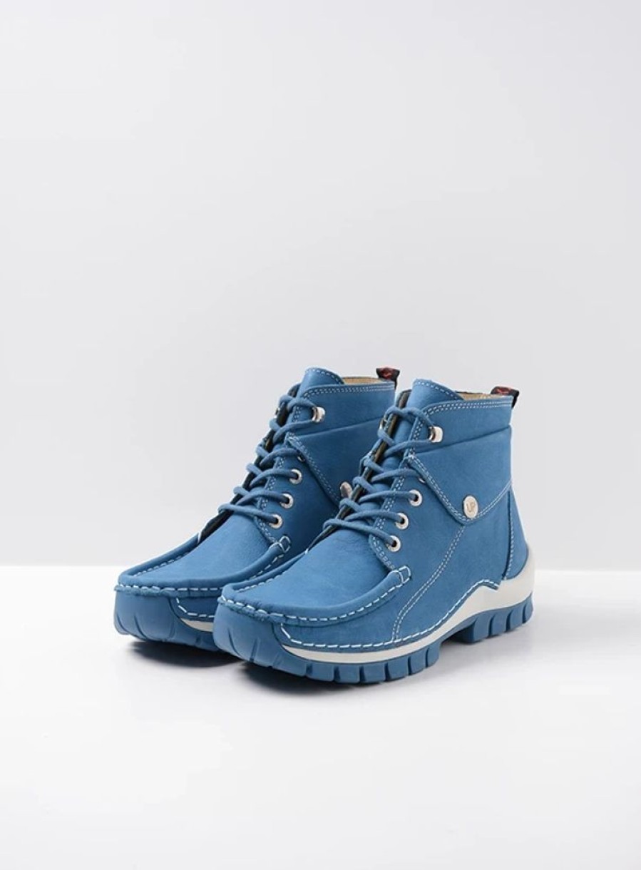 Dames Wolky | Jump Summer Atlantisch Blauw Nubuck