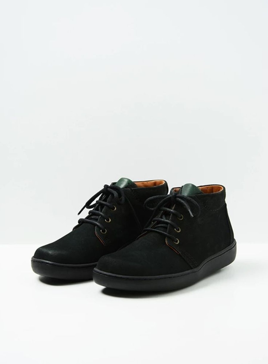 Dames Wolky | Kansas Lady Xw Zwart Nubuck