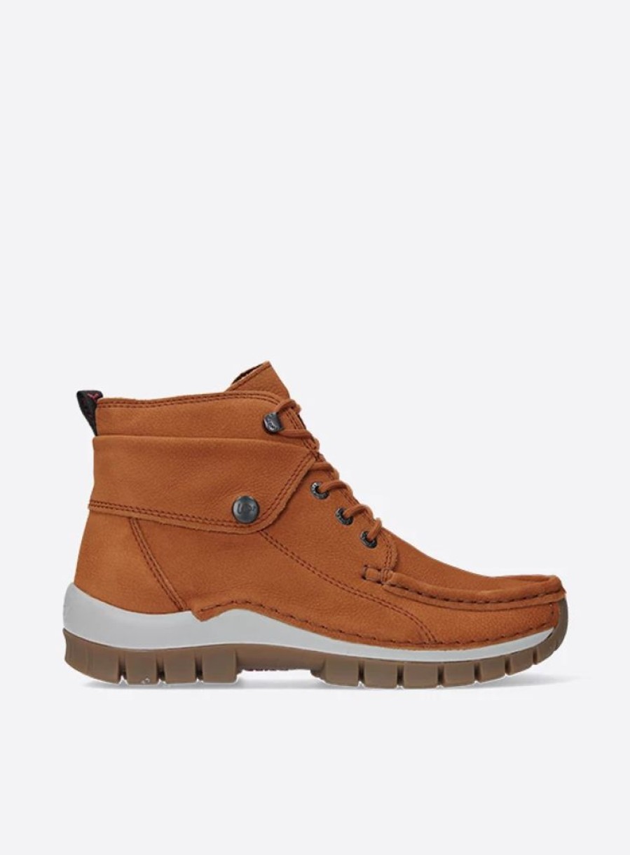 Dames Wolky | Jump Cognac Nubuck