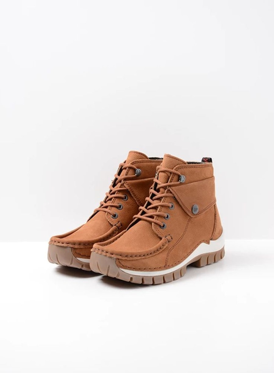 Dames Wolky | Jump Cognac Nubuck