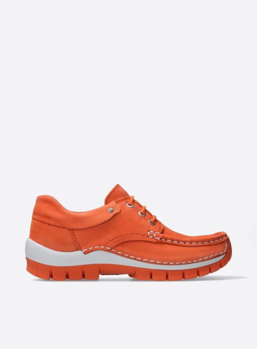 Dames Wolky | Fly Summer Oranje Nubuck