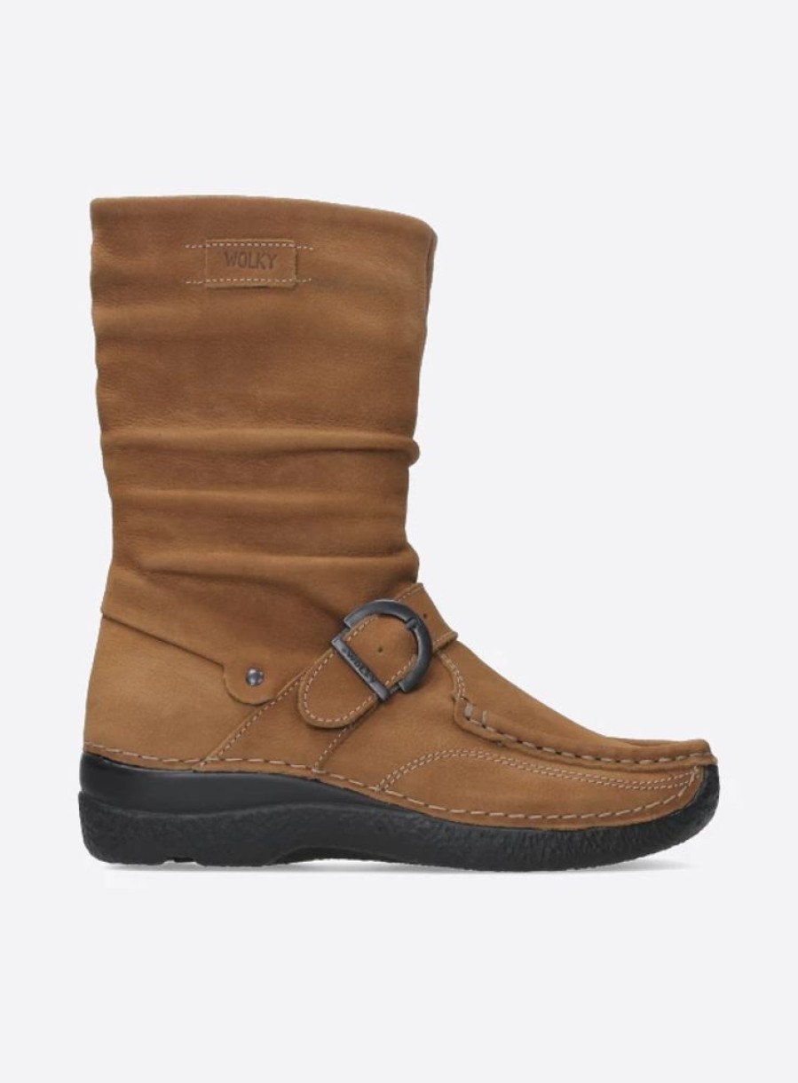 Dames Wolky | Roll Jacky Cognac Nubuck