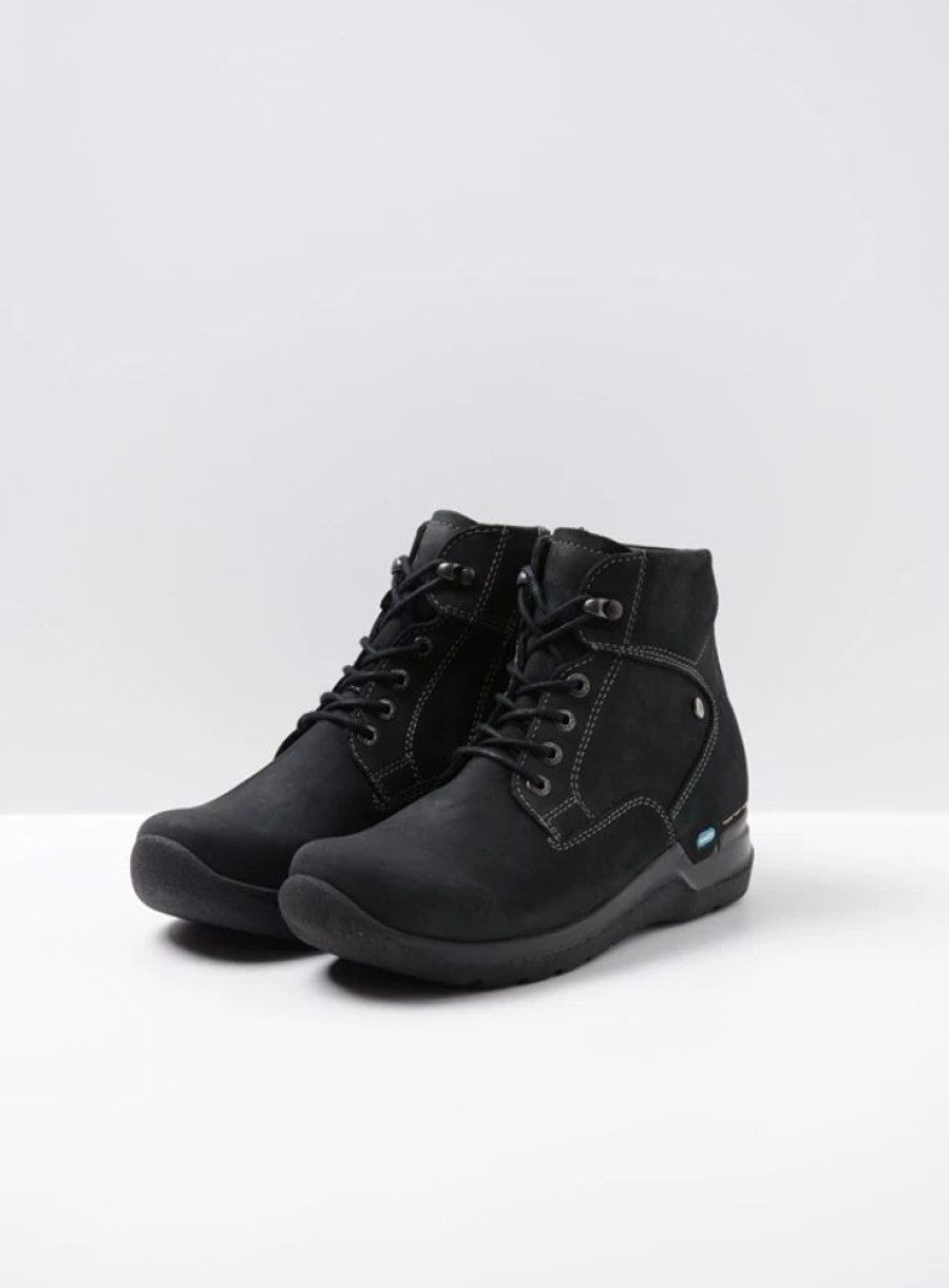 Dames Wolky | Whynot Hv Zwart Nubuck