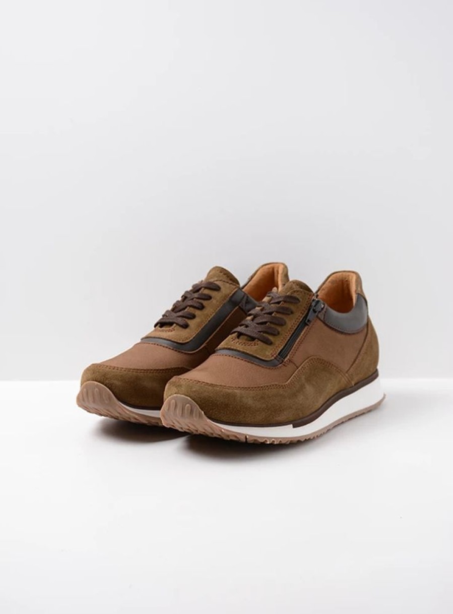 Heren Wolky | E-Runner Taupe Combi Leer