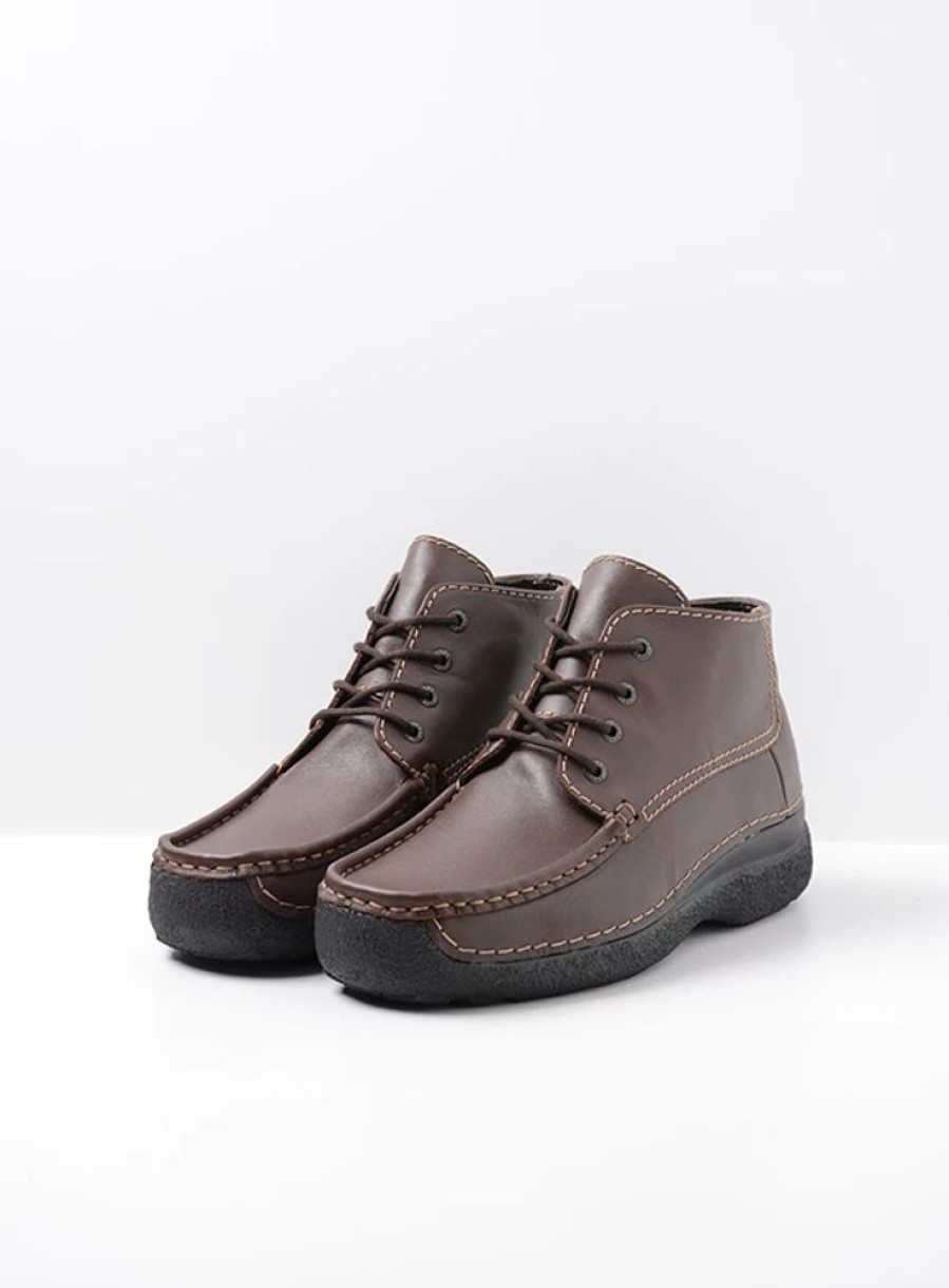 Heren Wolky | Roll Moc Men Bruin Leer