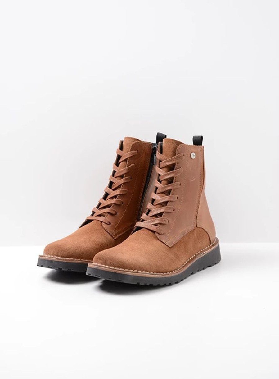 Dames Wolky | Wagga Wagga Cognac Suede