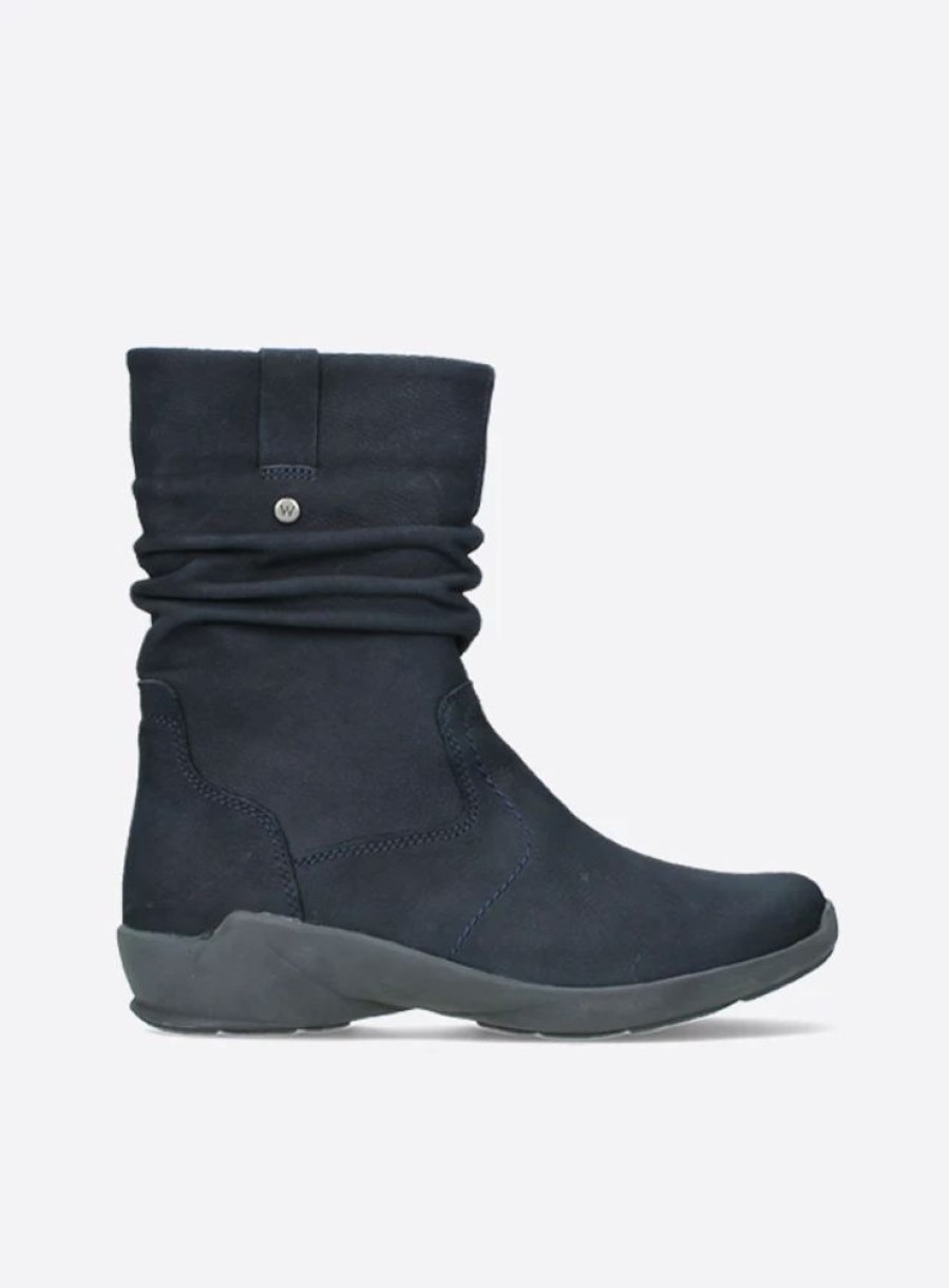 Dames Wolky | Luna Blauw Nubuck