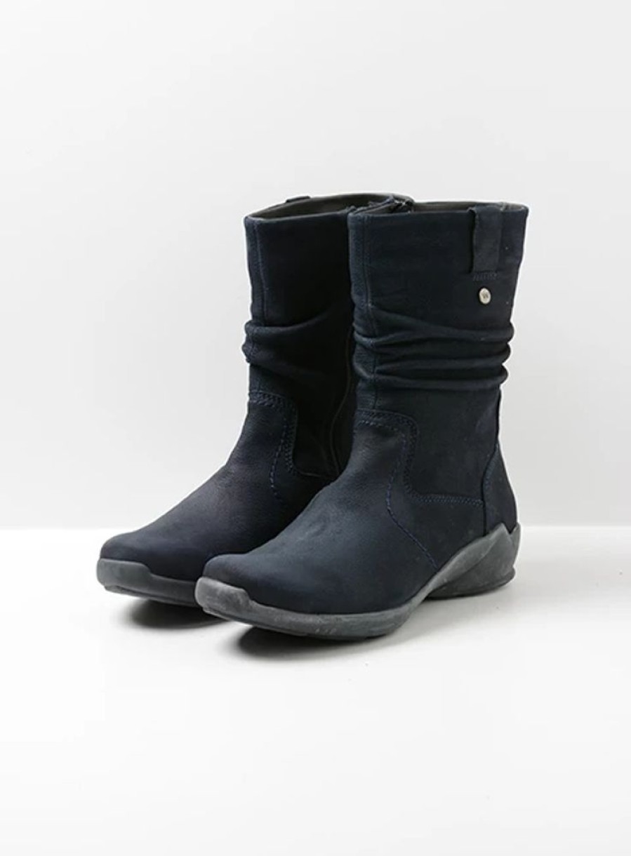 Dames Wolky | Luna Blauw Nubuck