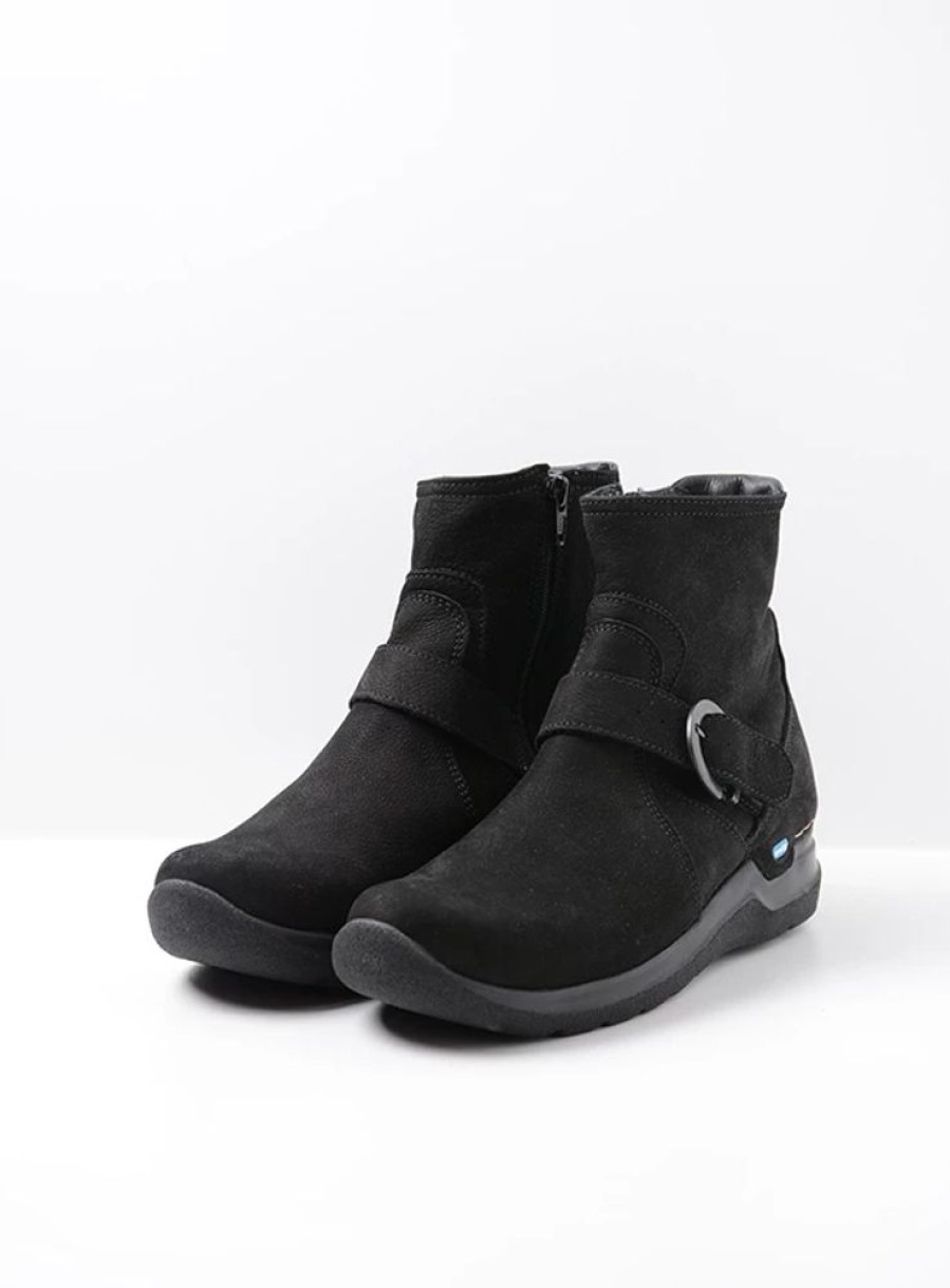 Dames Wolky | Okay Zwart Nubuck