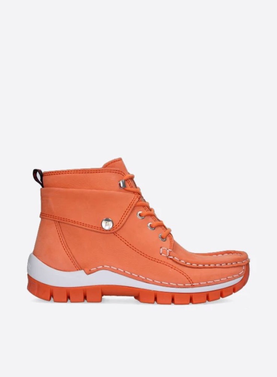 Dames Wolky | Jump Summer Oranje Nubuck