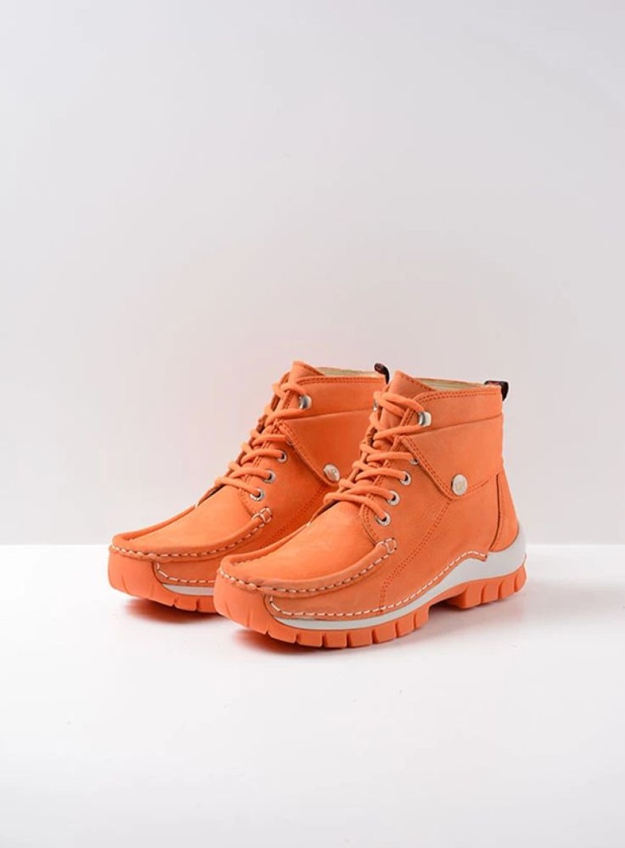 Dames Wolky | Jump Summer Oranje Nubuck