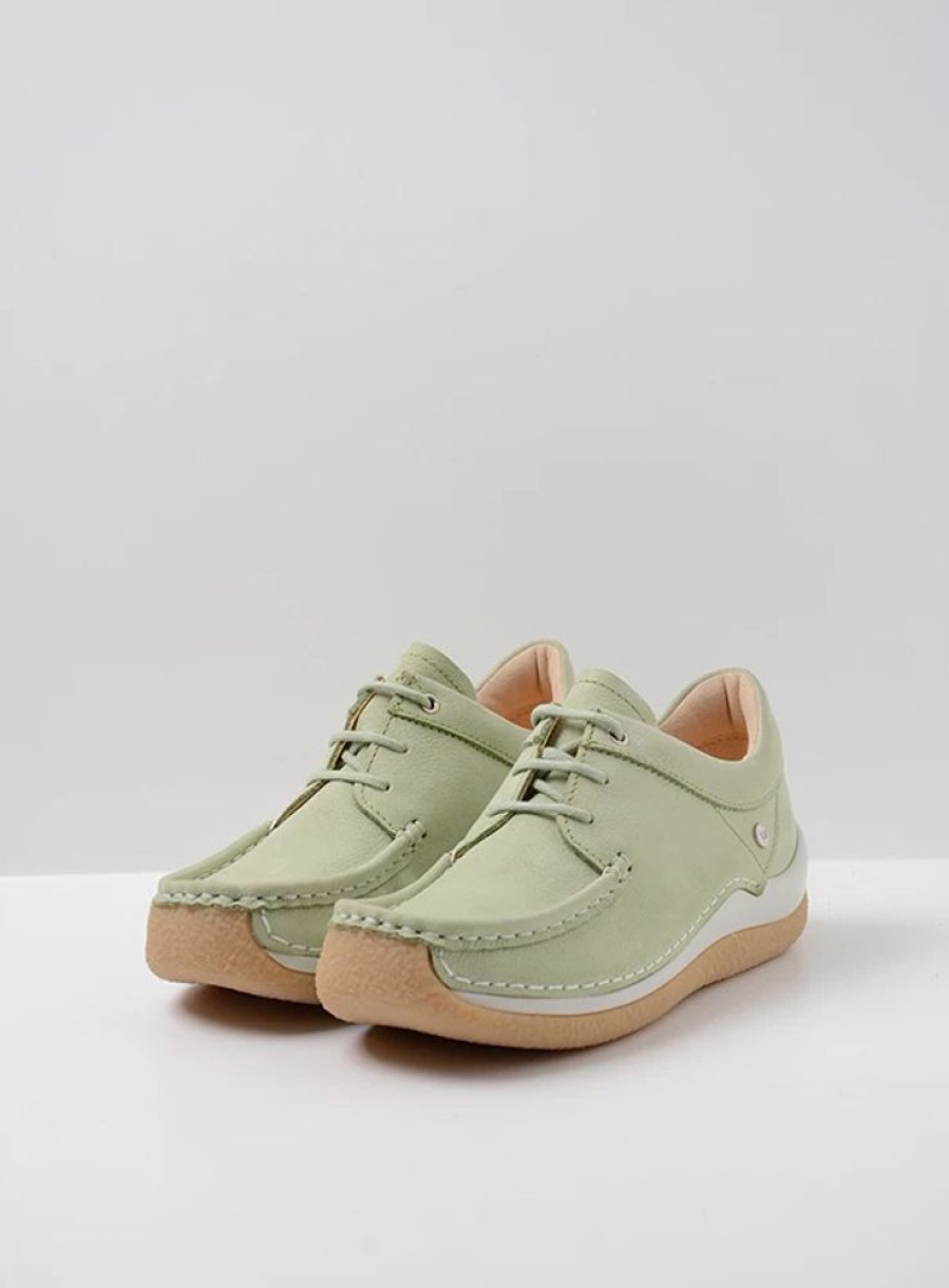 Dames Wolky | Celebration Lichtgroen Nubuck