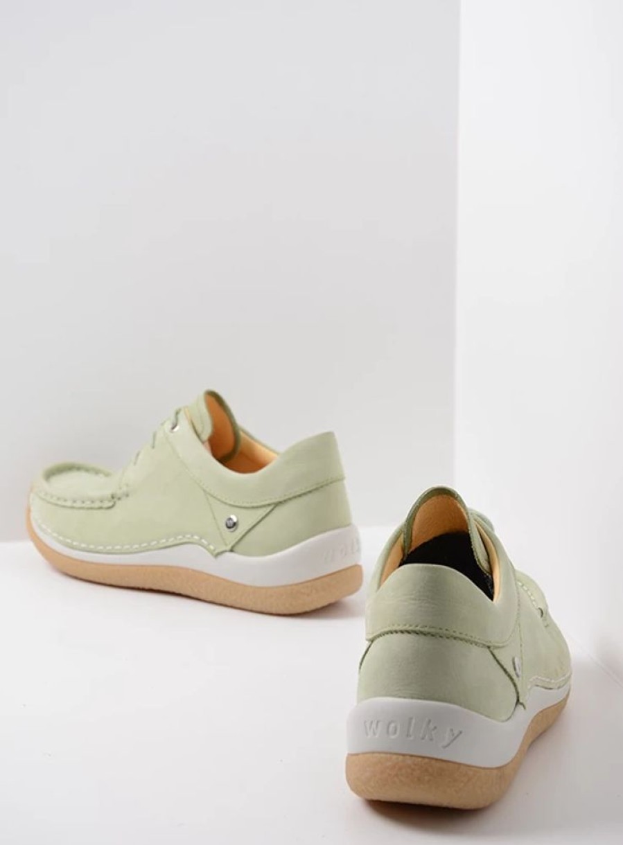 Dames Wolky | Celebration Lichtgroen Nubuck