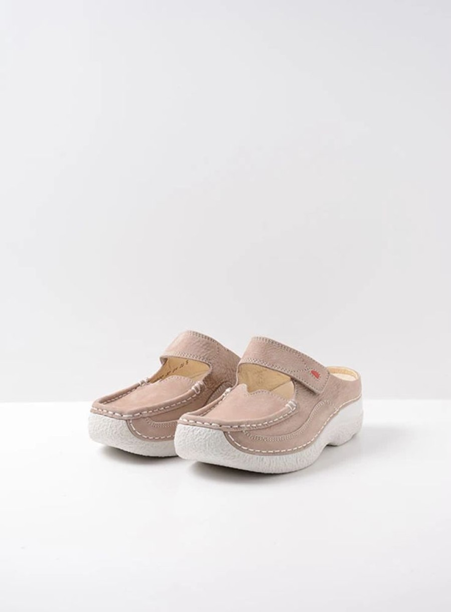 Dames Wolky | Roll Slipper Safari Nubuck