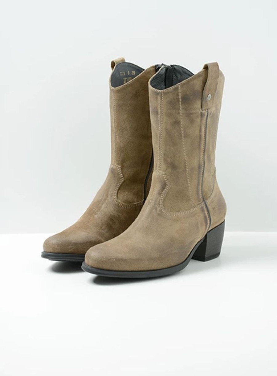 Dames Wolky | Caprock Taupe Suede