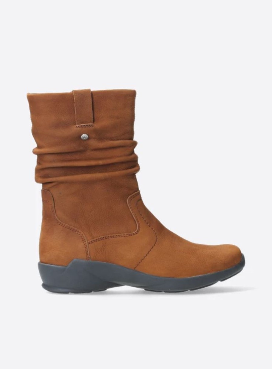 Dames Wolky | Luna Cognac Nubuck