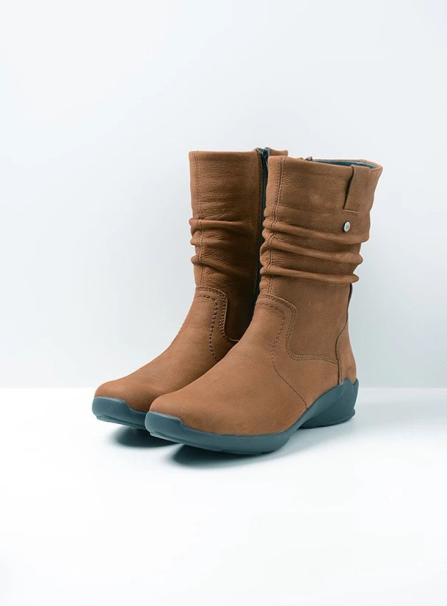 Dames Wolky | Luna Cognac Nubuck