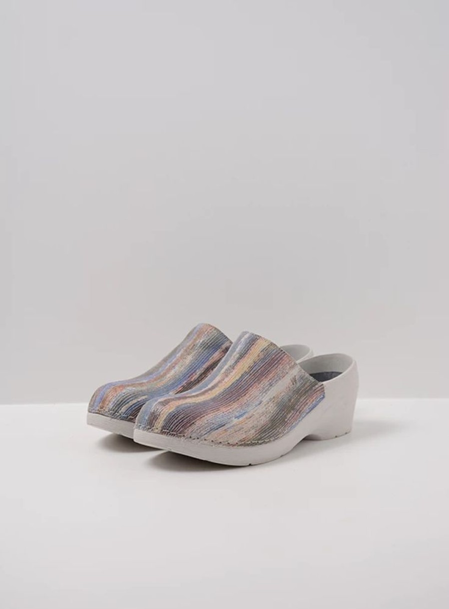 Dames Wolky | Pro-Clog Multi Wit Suede