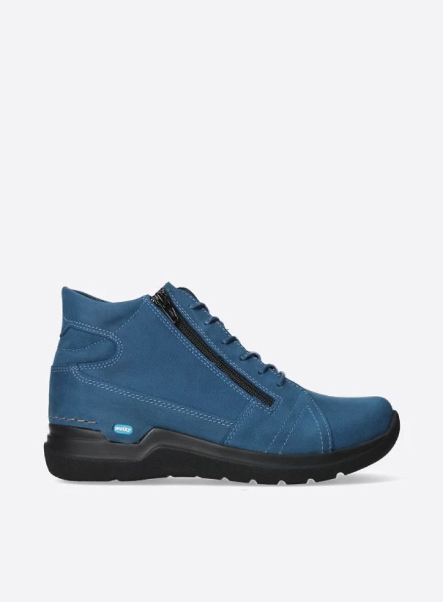 Dames Wolky | Why Atlantisch Blauw Nubuck