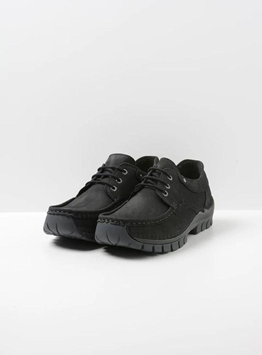 Heren Wolky | Fly Men Zwart Nubuck