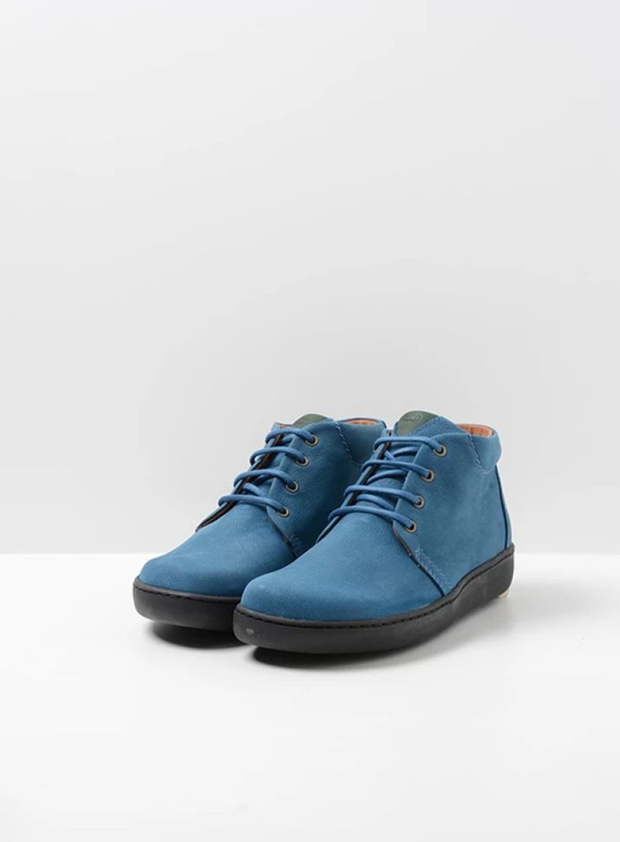 Dames Wolky | Kansas Lady Xw Atlantisch Blauw Nubuck