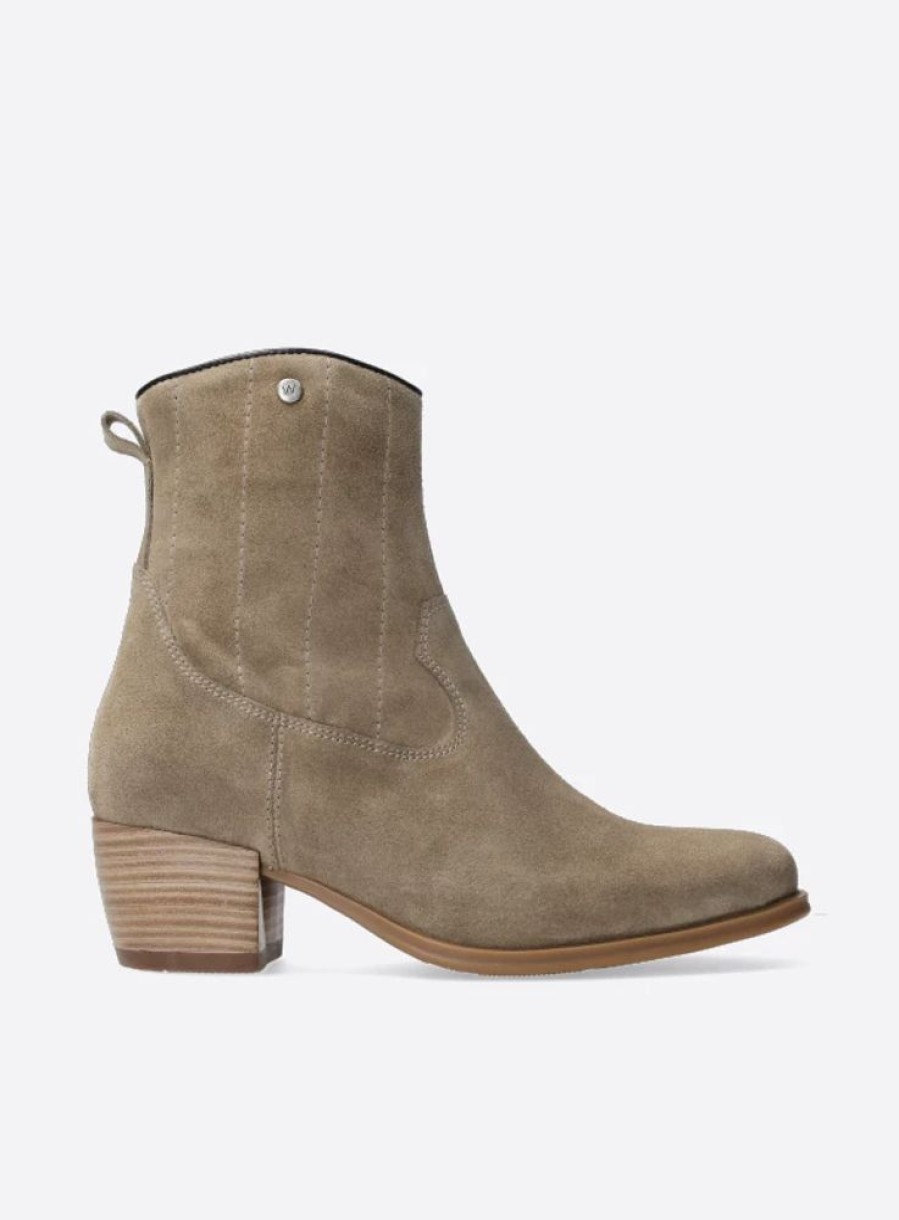 Dames Wolky | Lubbock Hv Taupe Zomer Suede