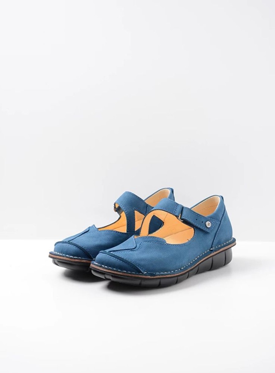 Dames Wolky | Cordoba Atlantisch Blauw Nubuck