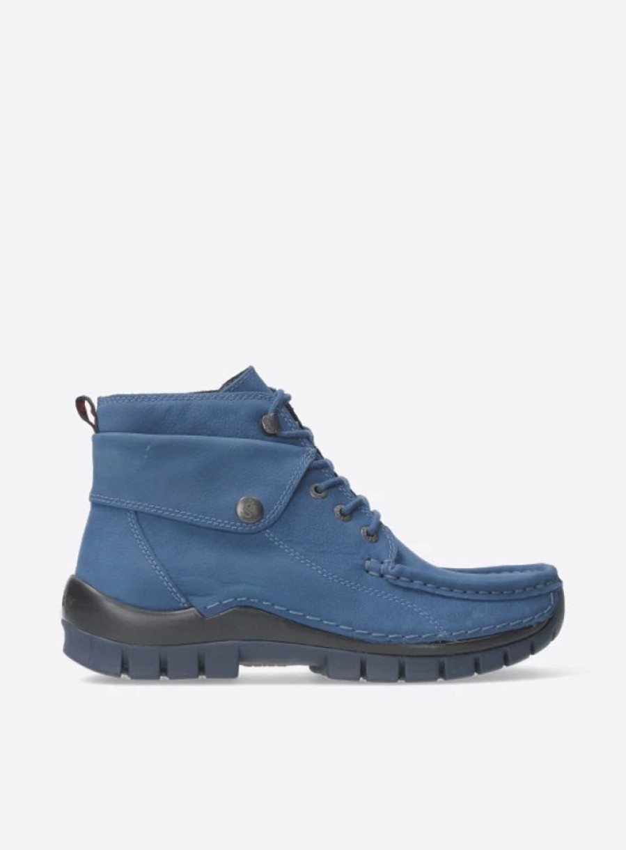 Dames Wolky | Jump Atlantisch Blauw Nubuck