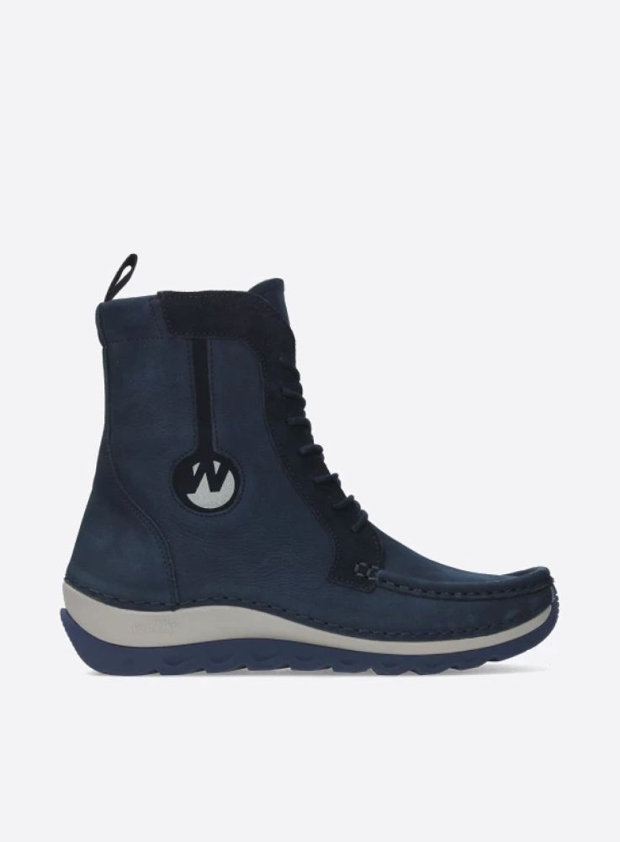 Dames Wolky | Ocean Denim Nubuck