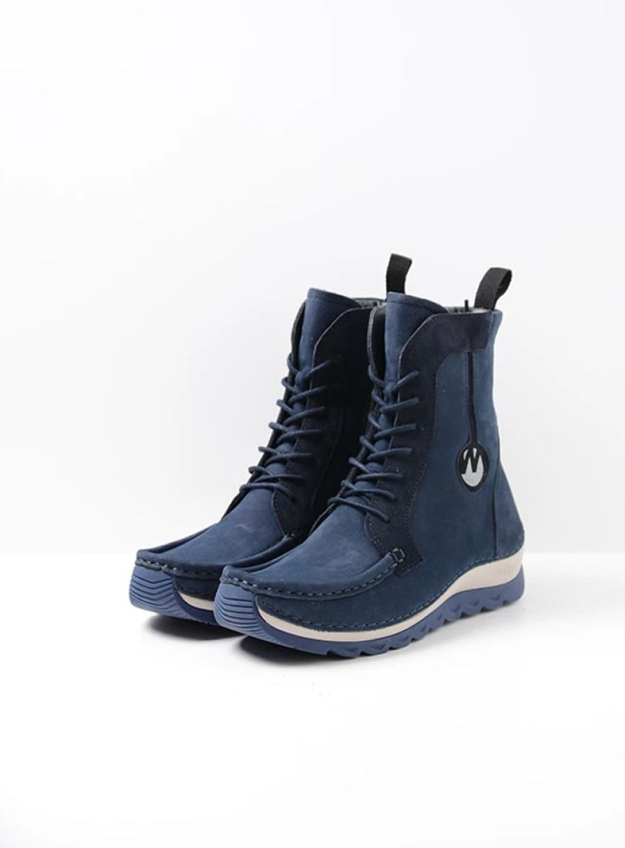 Dames Wolky | Ocean Denim Nubuck